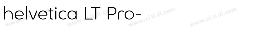 helvetica LT Pro字体转换